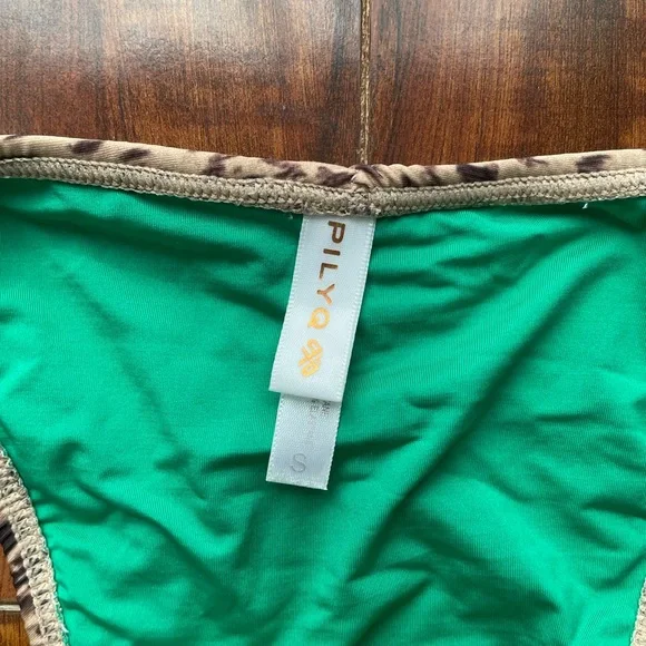 NWOT PILYQ Animal Print Beaded Bikini S 🐆 - Picture 4 of 5